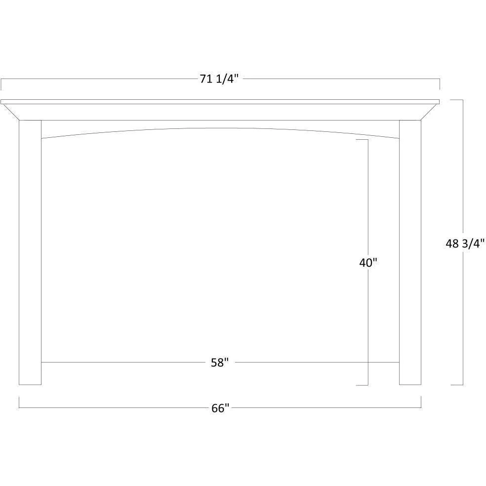 QW Amish Buckingham Wall Unit - Image 5