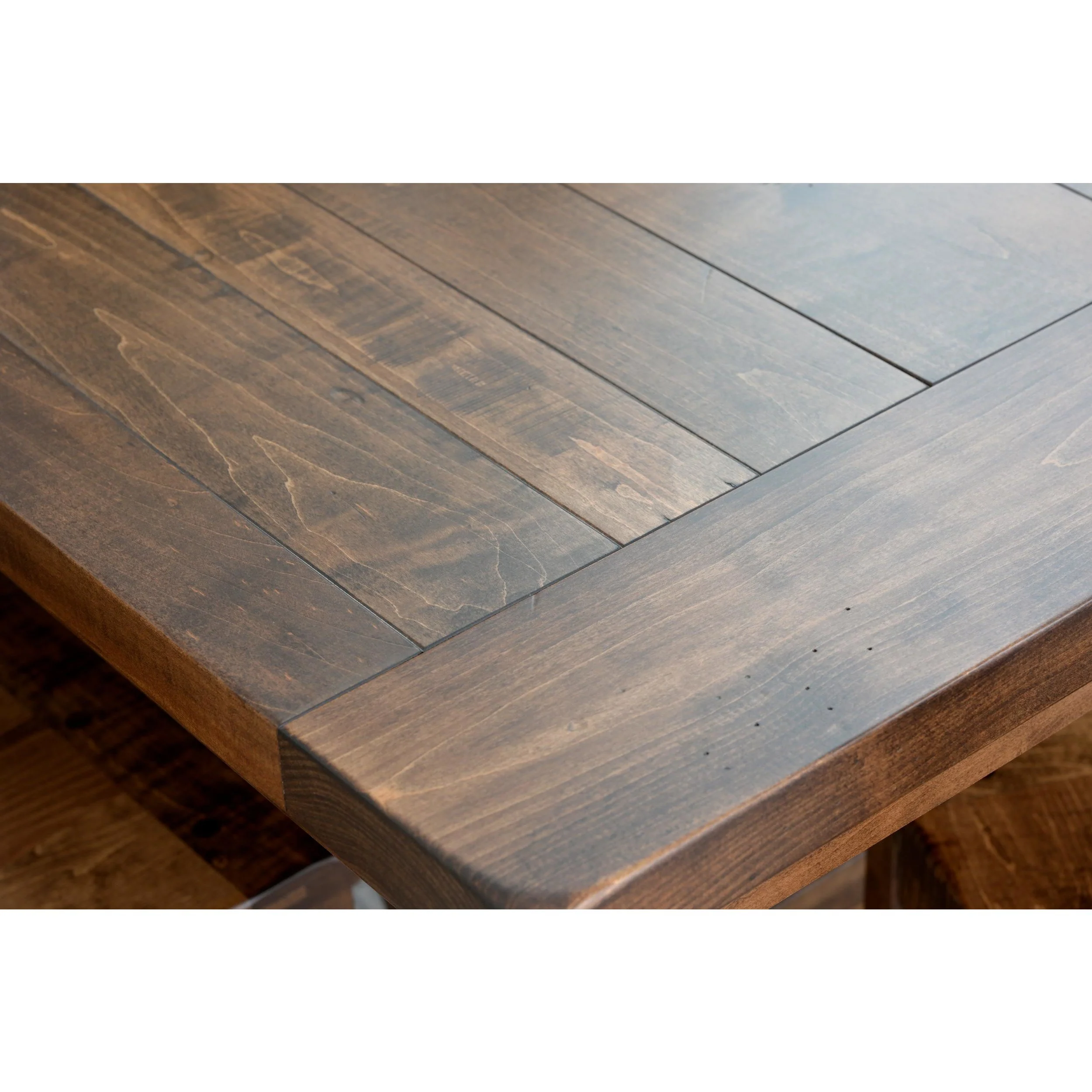 QW Amish Bayfield Plank Rustic 6pc Dining Set - Image 4