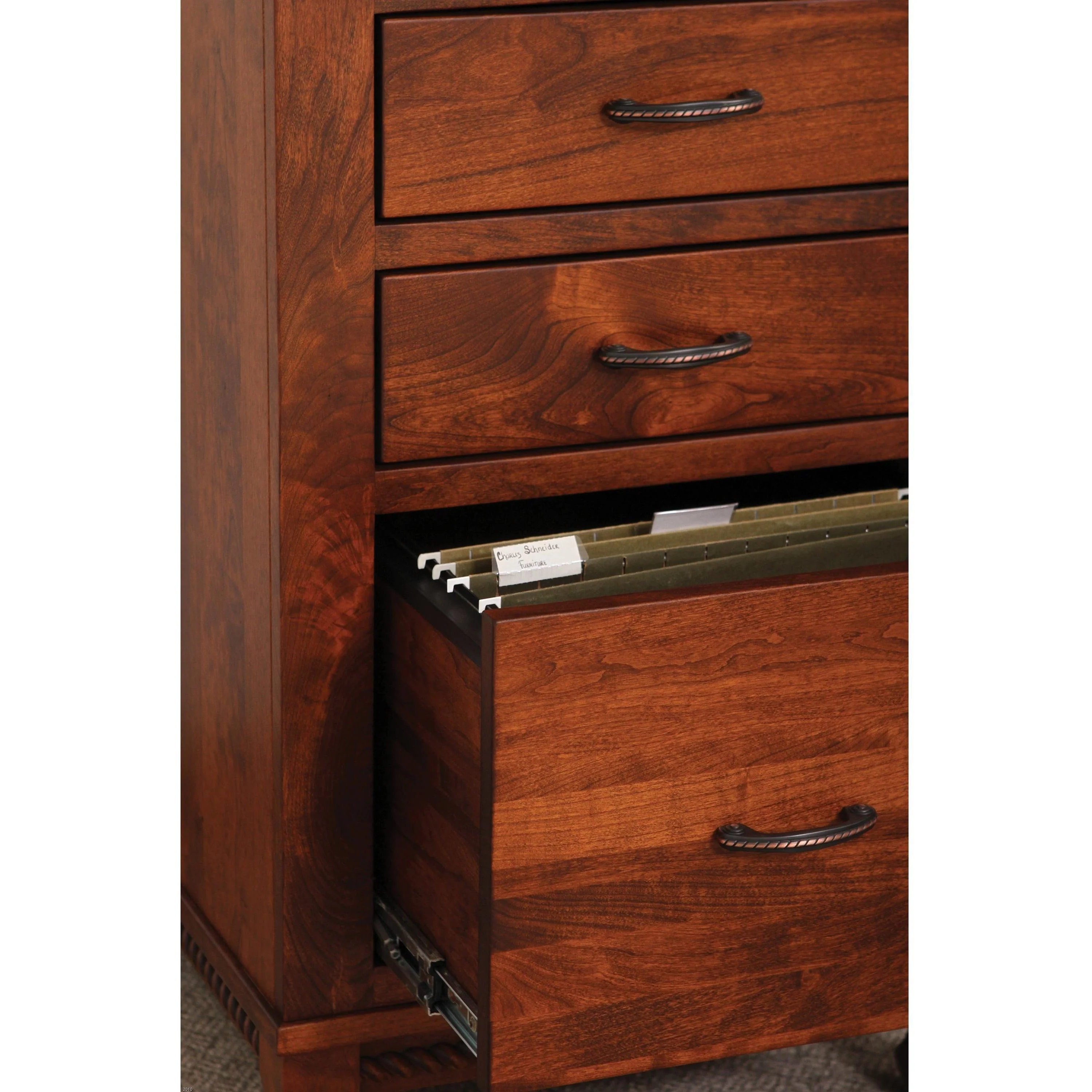 QW Amish Henry Stephen's Wall Desk with Optional Hutch - Image 4